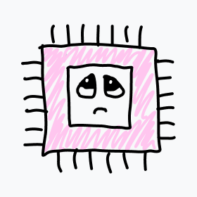 かわいらしくお願い顔をしたCPU。